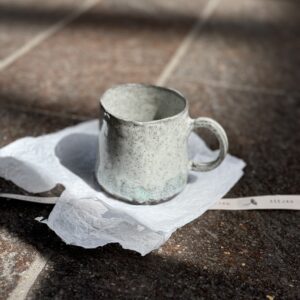 black clay mug